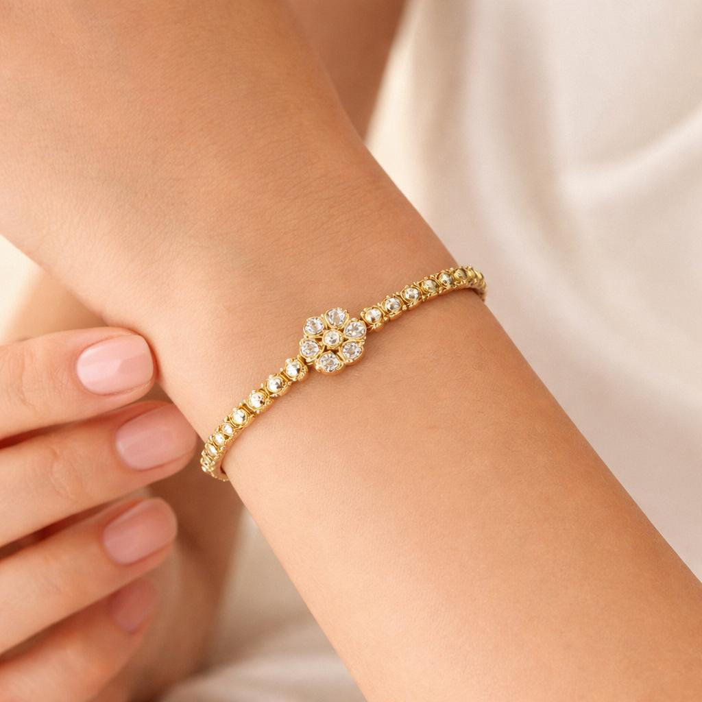Aurielle Bloom Gold Bangle