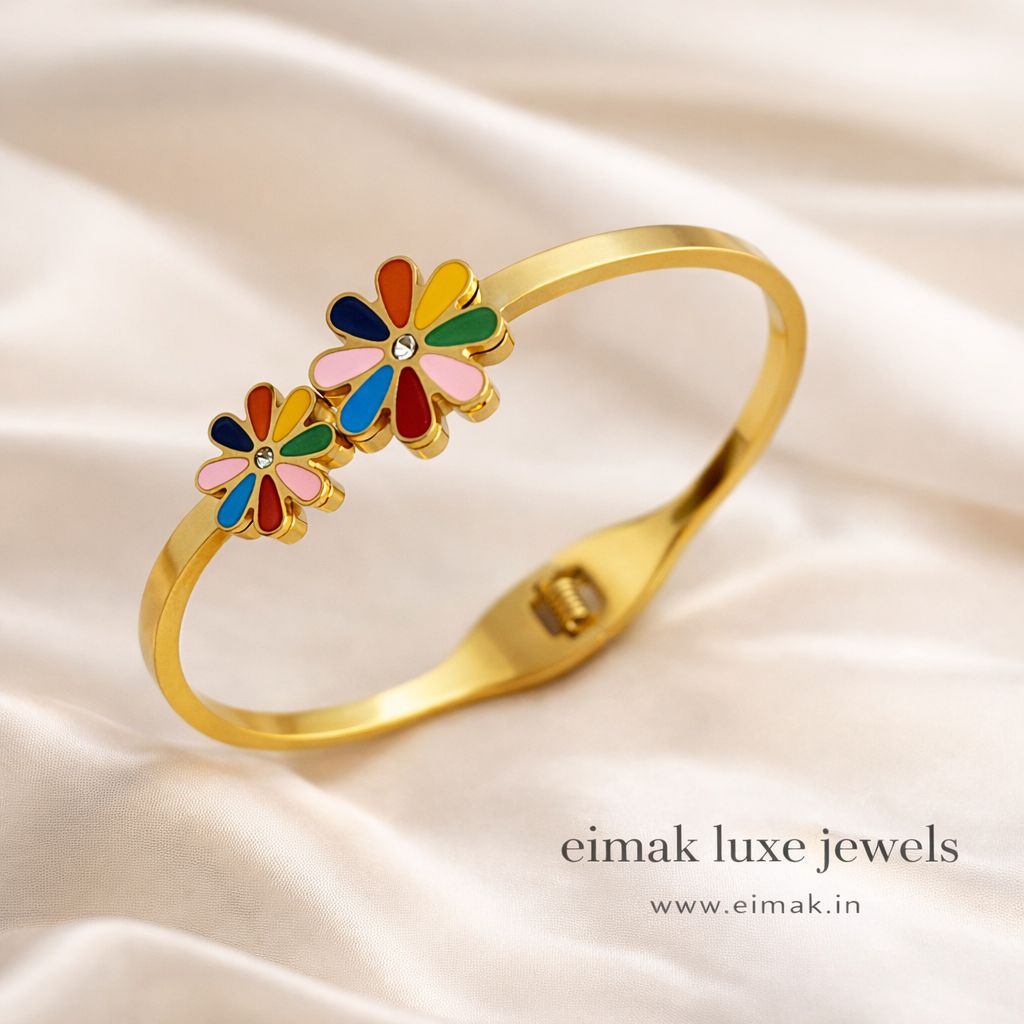 Eimak Bloom Duo Enamel Bangle