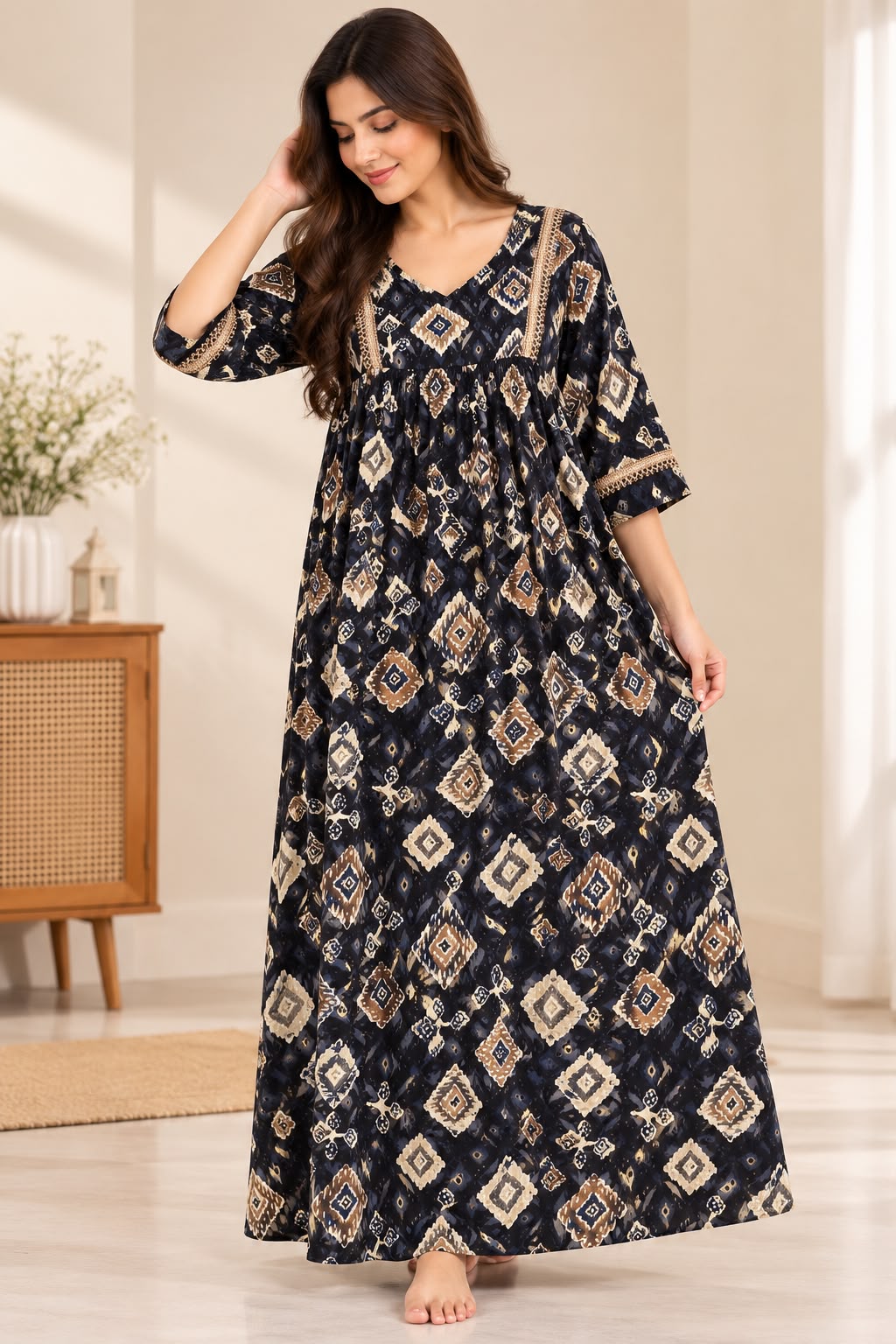 Midnight Geometric Maxi 