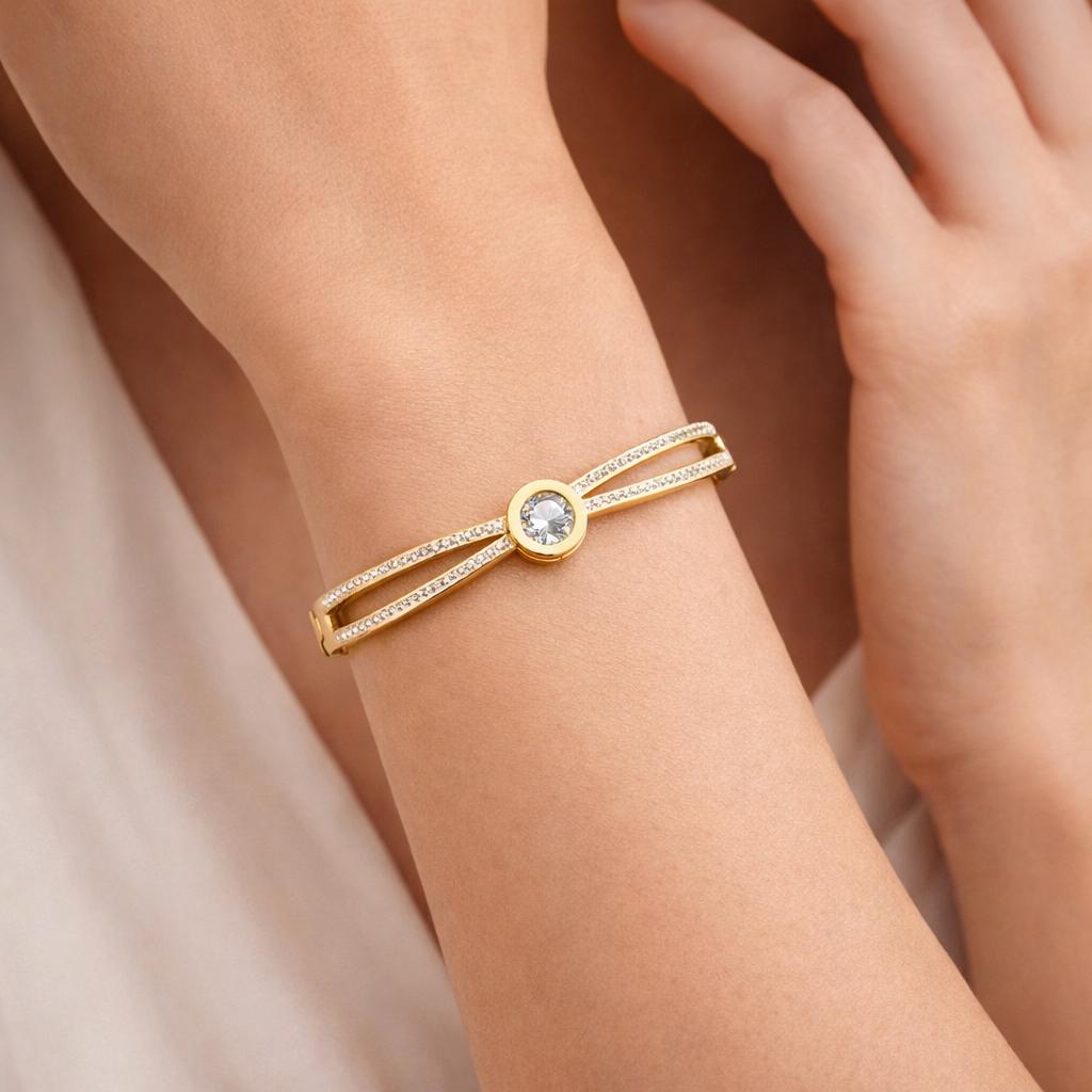 Aurielle Spark Gold Bangle