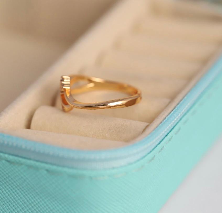 ELJ-R-008 floral wave ring