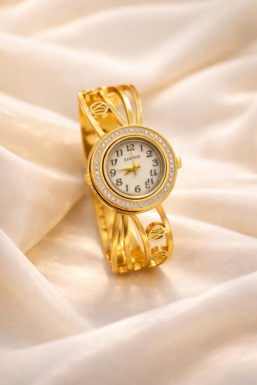 Eimak Royale Crystal Bangle Watch
