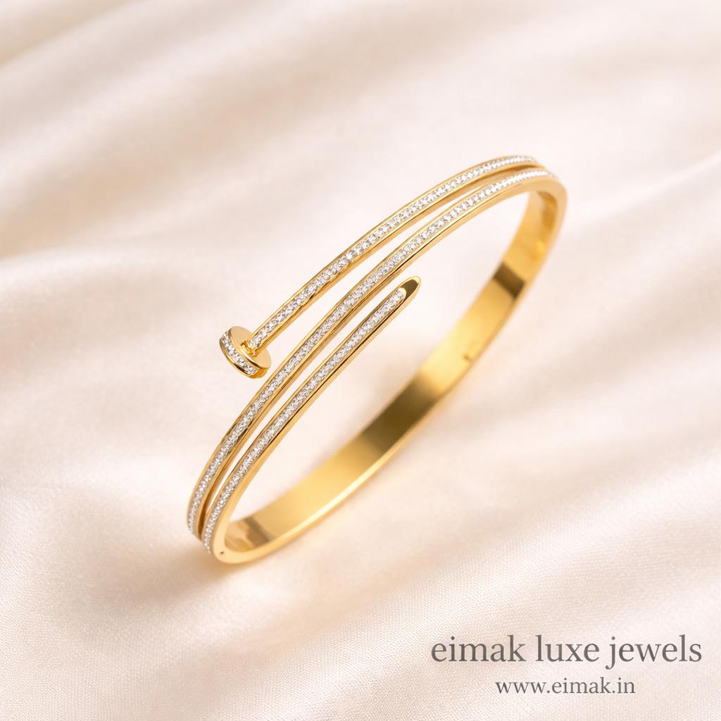 Line wrap bangle
