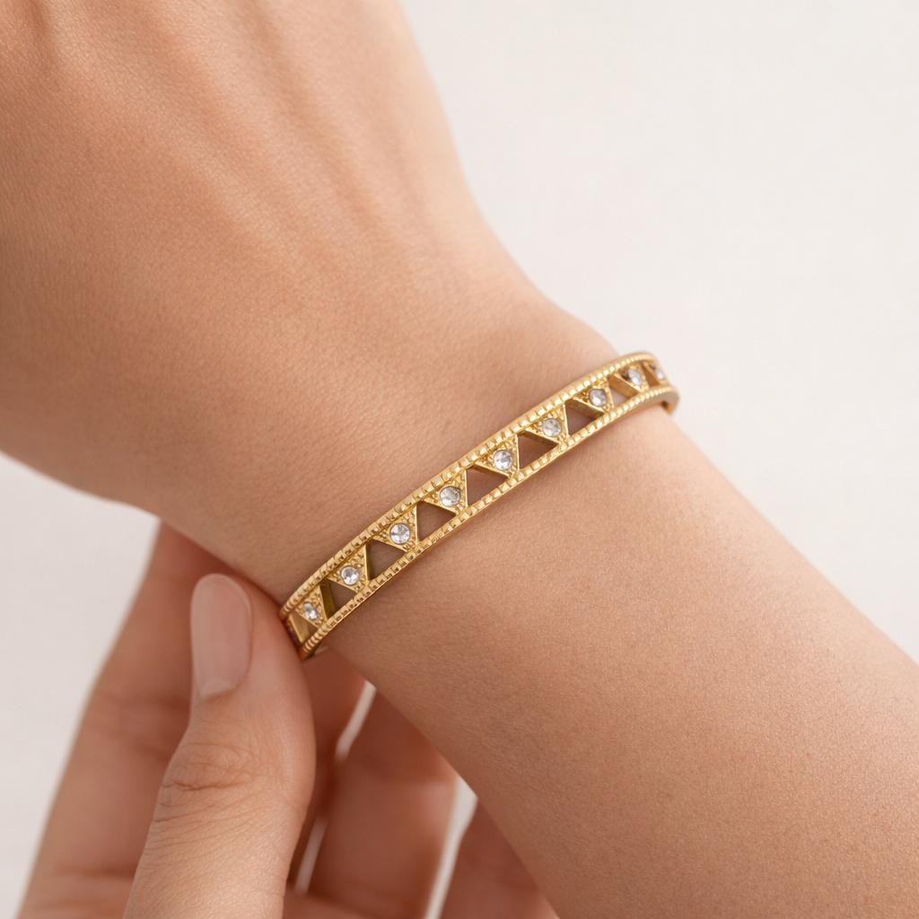 Eimak Prism Spark Crystal Bangle