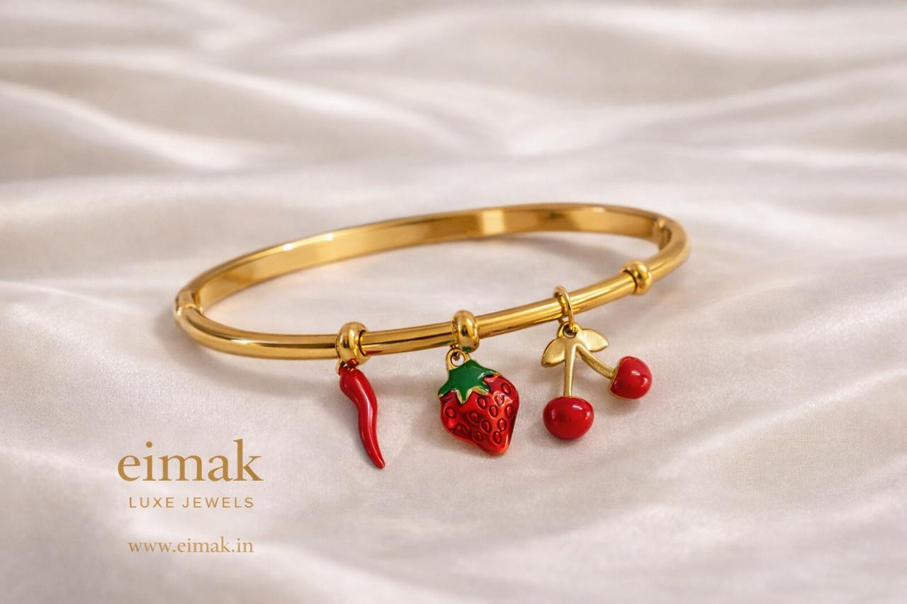 Eimak Cherry Pop Charm Bangle