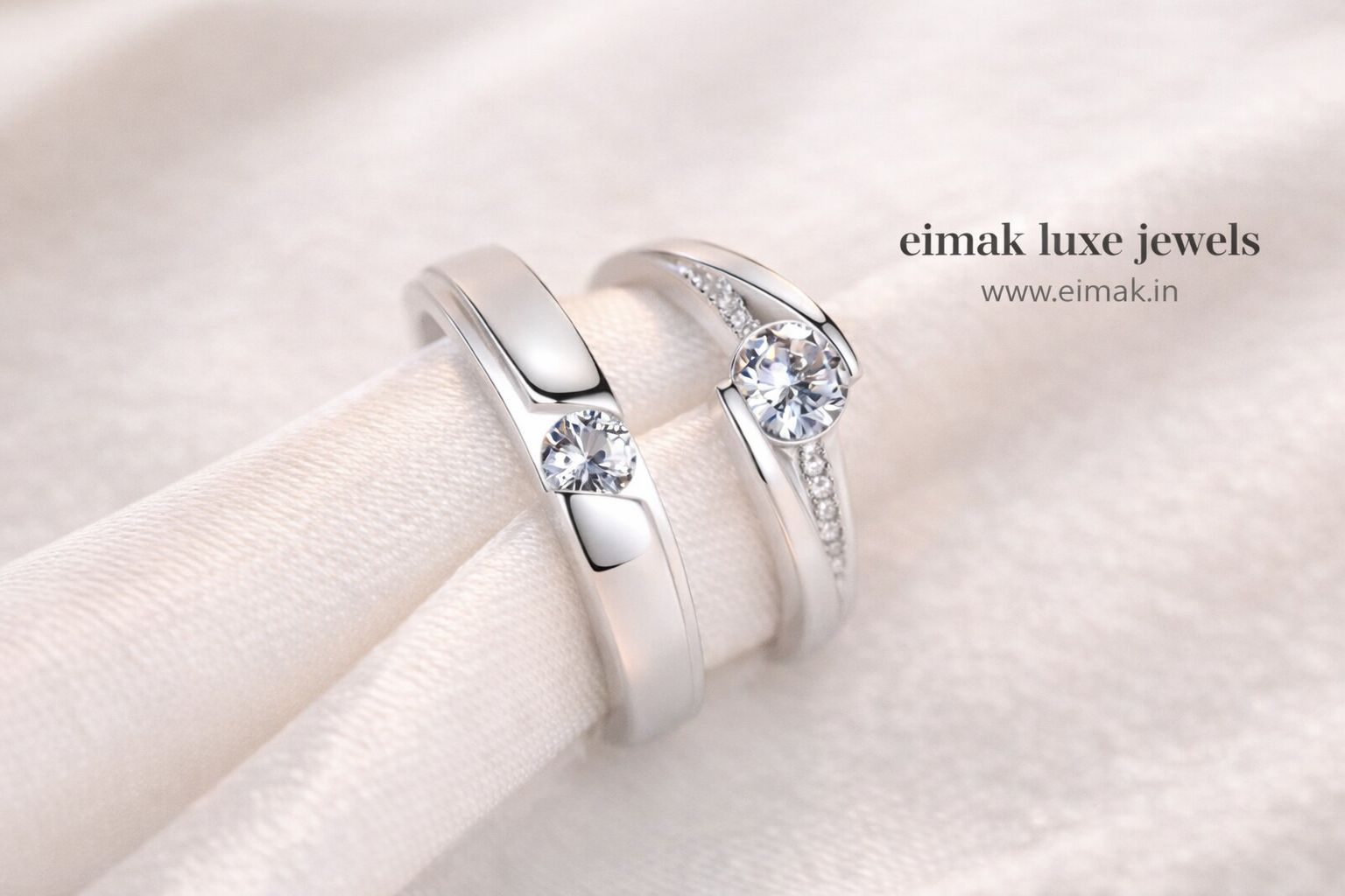 Timeless Spark Couple Ring Set