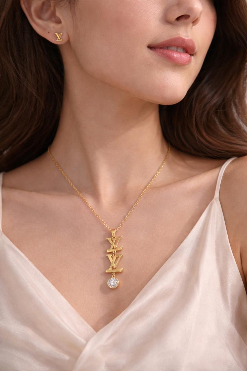 Luxe Letter Drop Jewellery Set