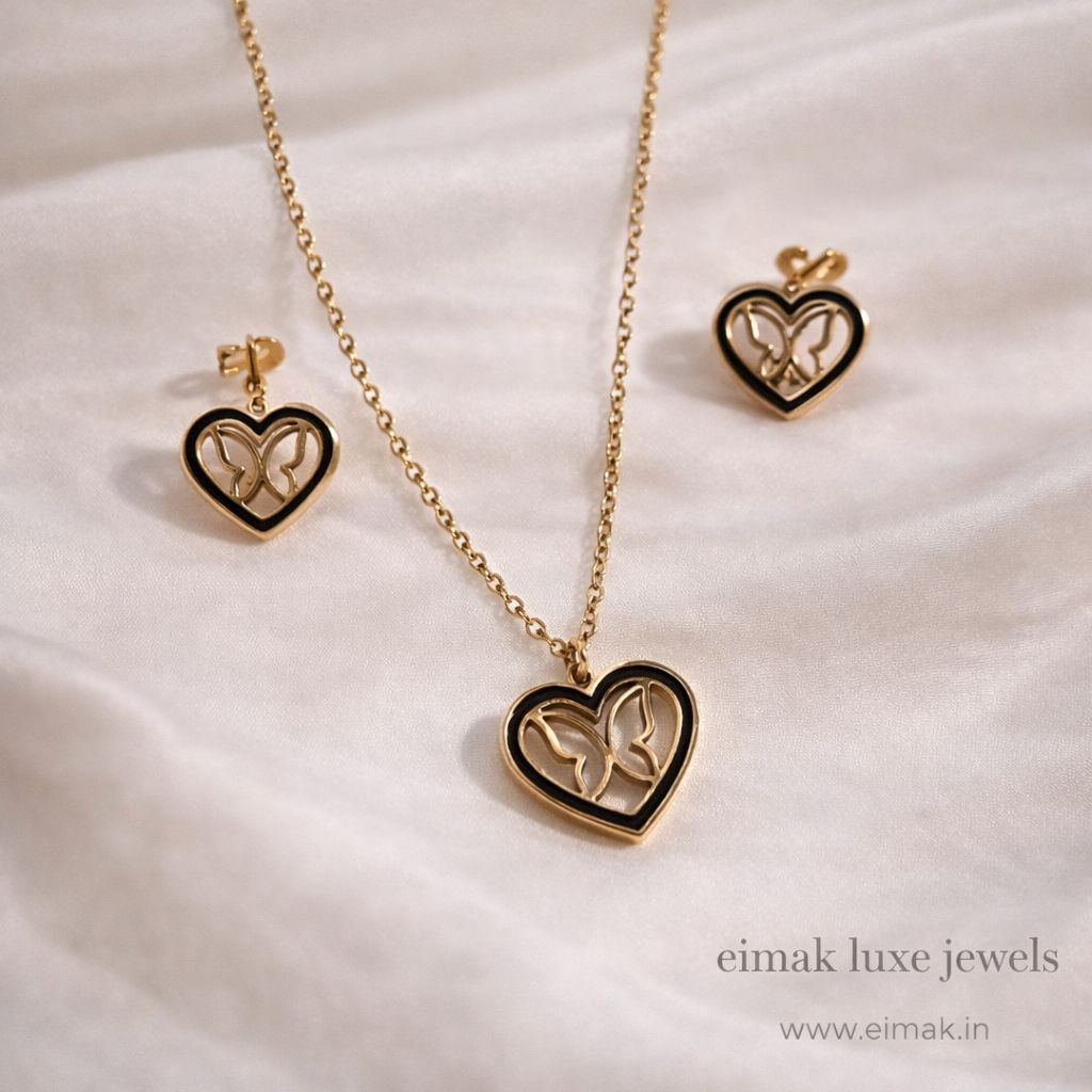 Eimak butterfly heart chain set 