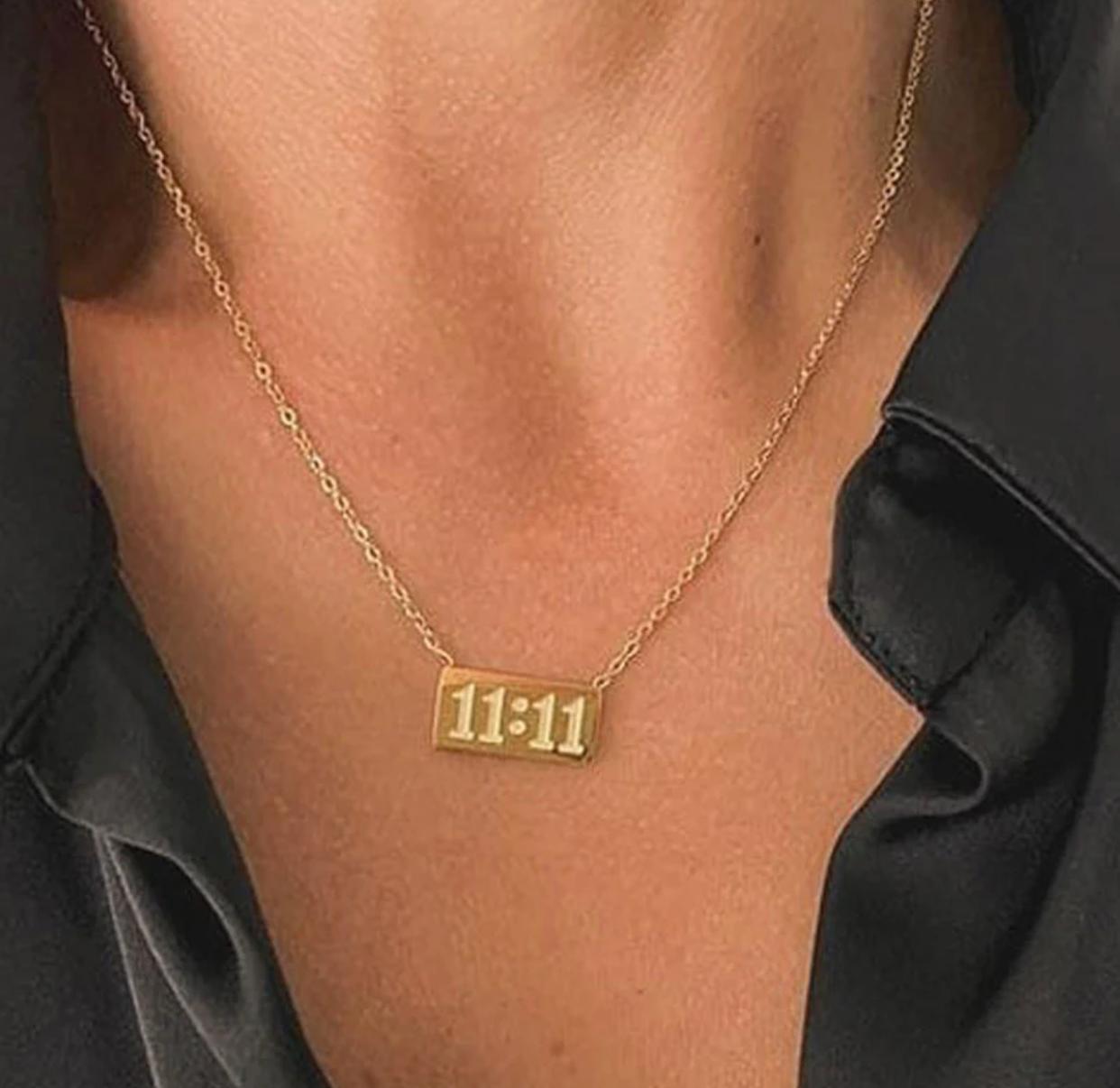 11:11 Manifestation Bar Necklace
