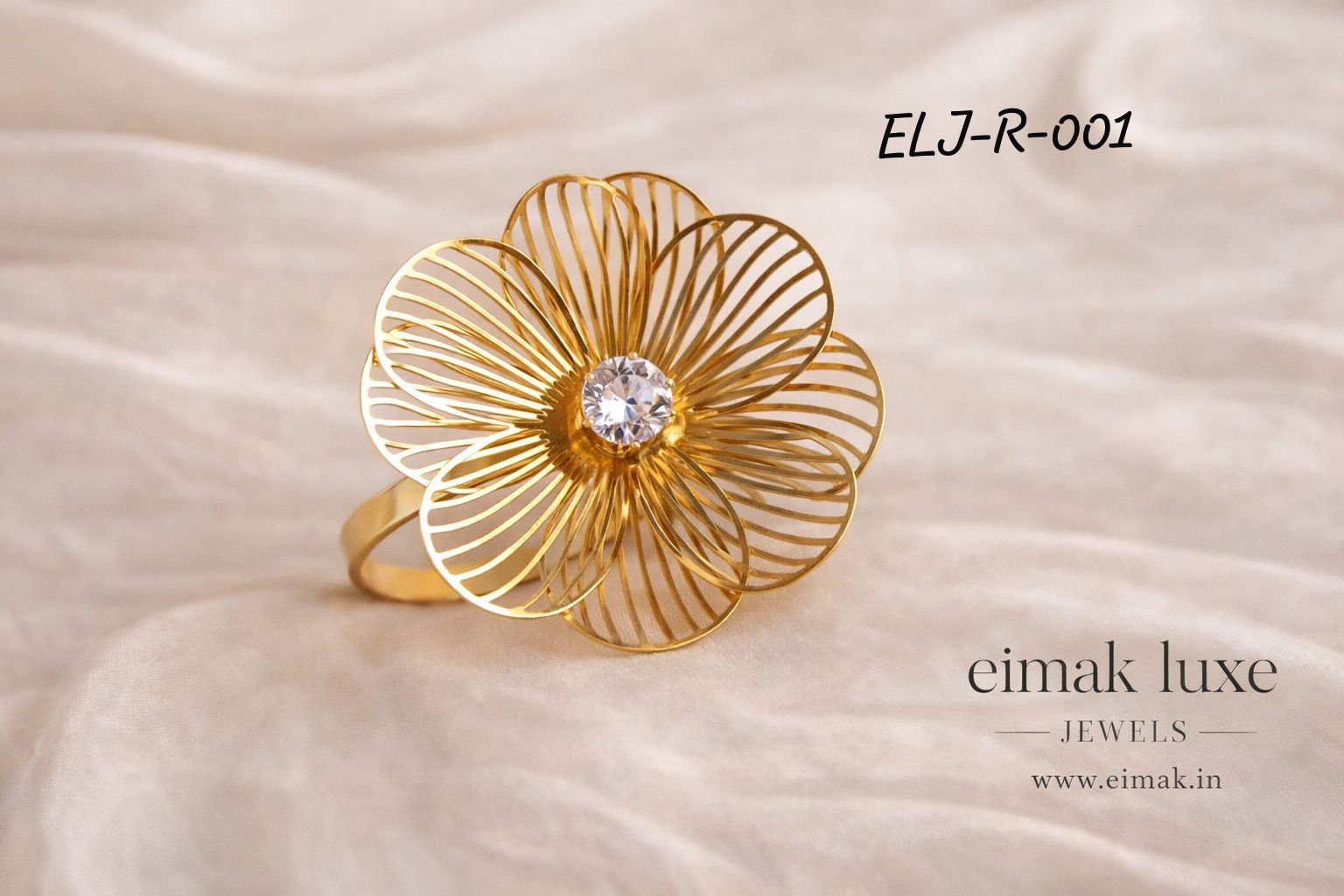 Code:-ELJ-R-001 Petal Glow RING
