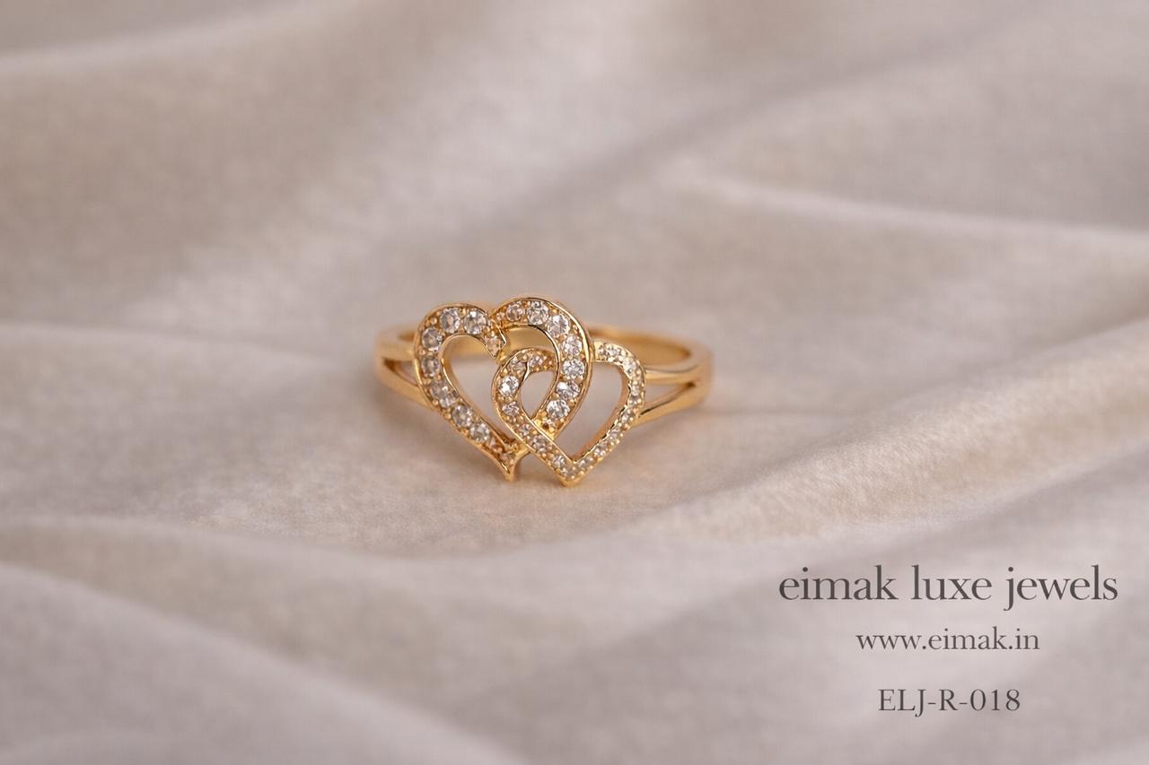 ELJ-R-018 Twin Heart Elegance Ring