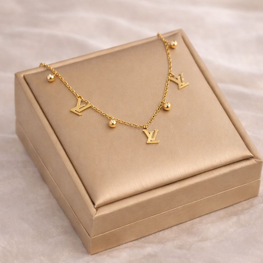 Luxe LV Charm Necklace
