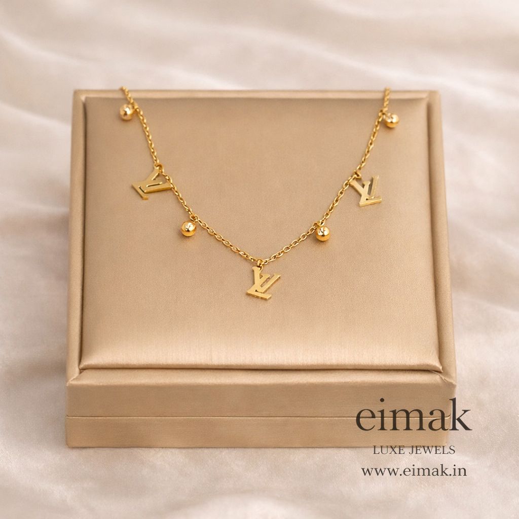 Luxe LV Charm Necklace