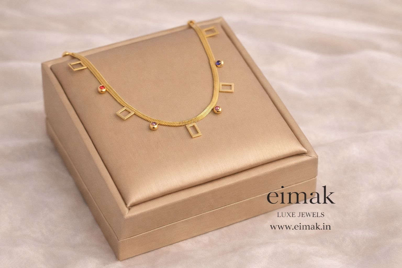 Aurora Geometric Charm Necklace