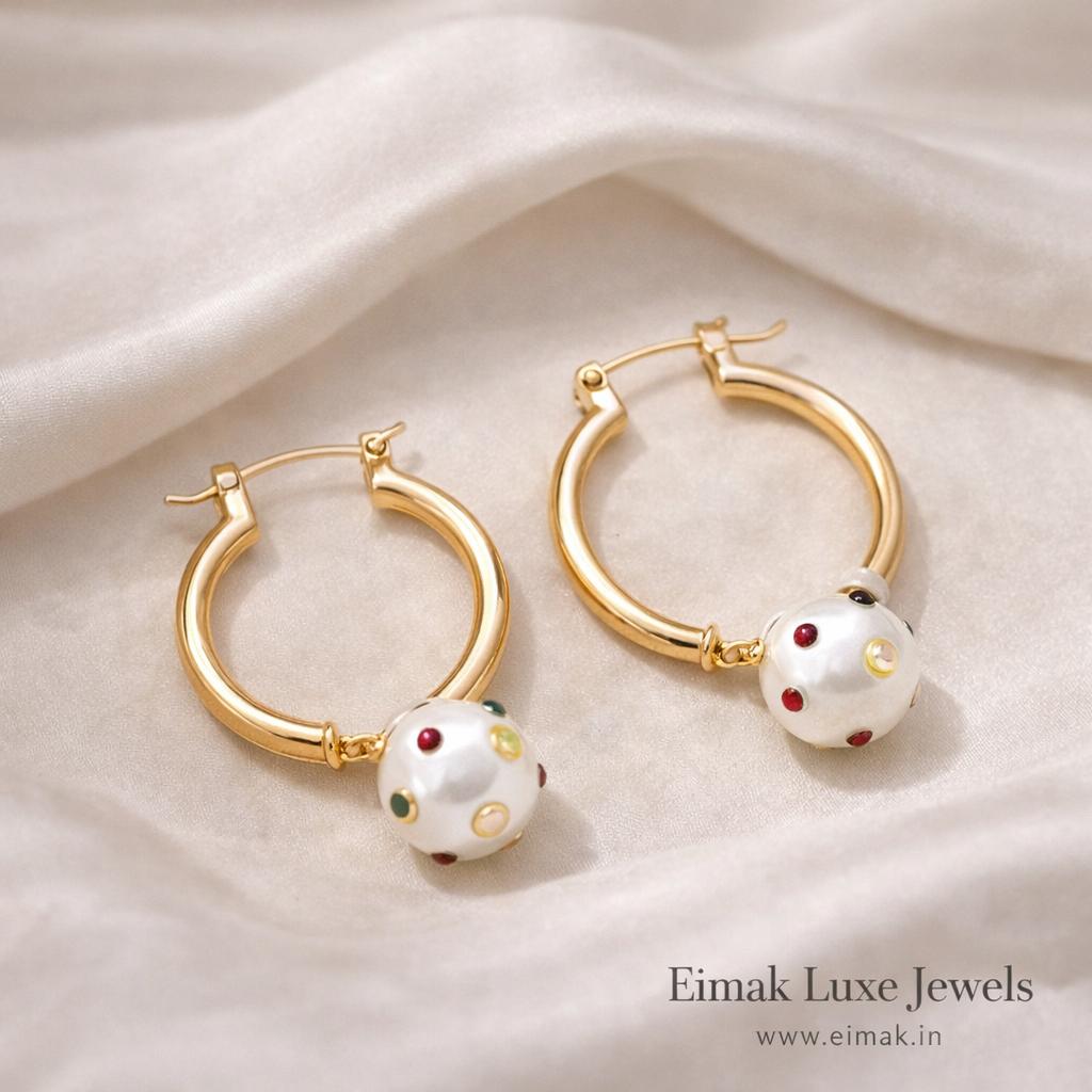 Celeste Charm Drop Earrings