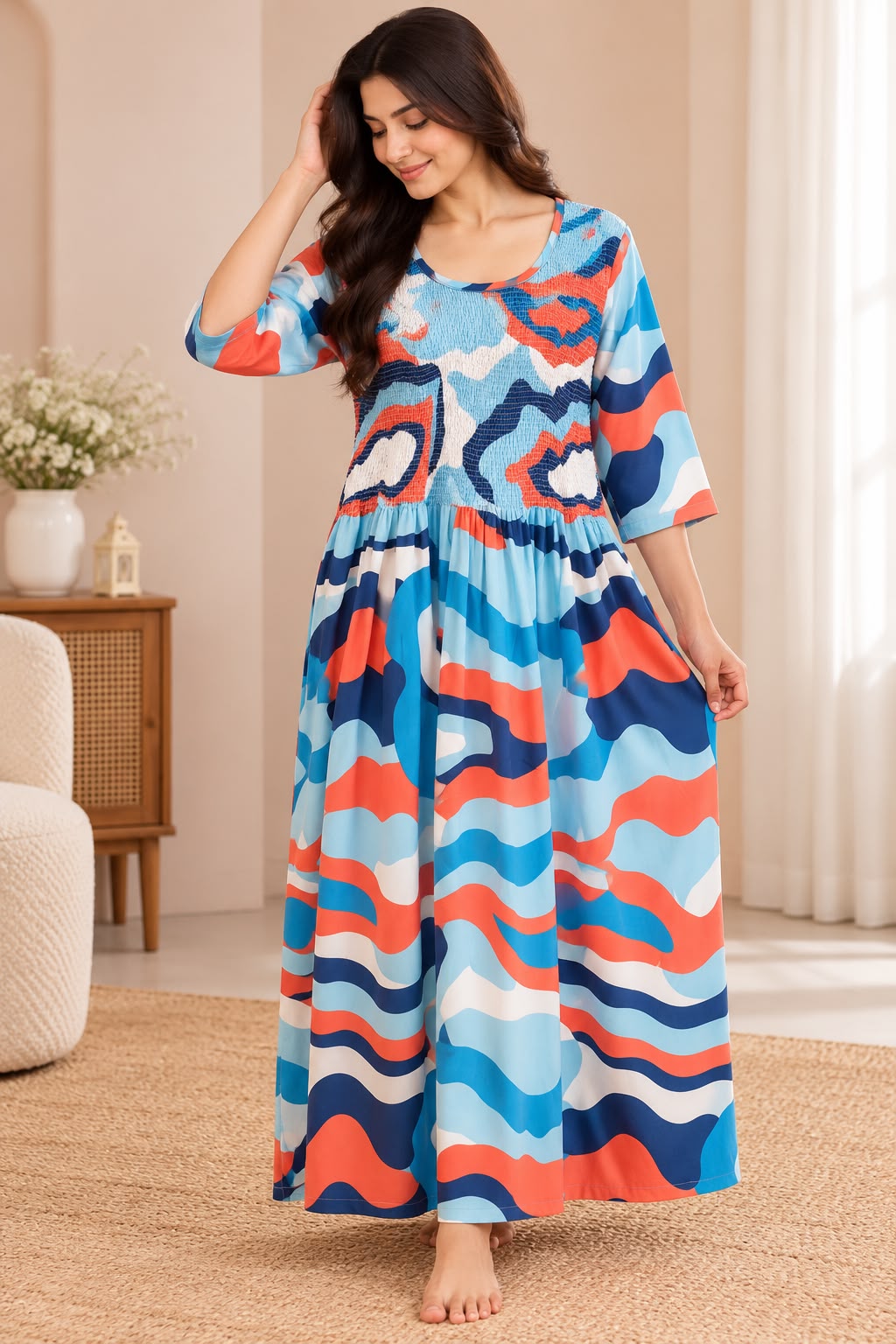Smoky Ocean Wave Maxi 
