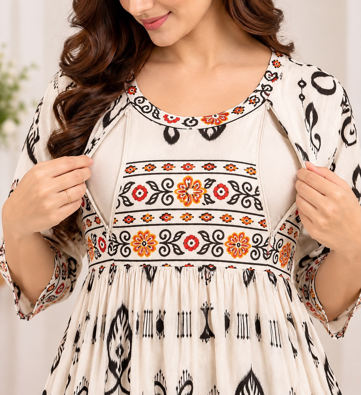 Noor – Ethnic Print Maxi Dress
