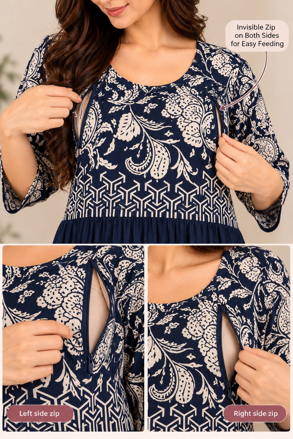 Midnight Bloom Printed Maxi