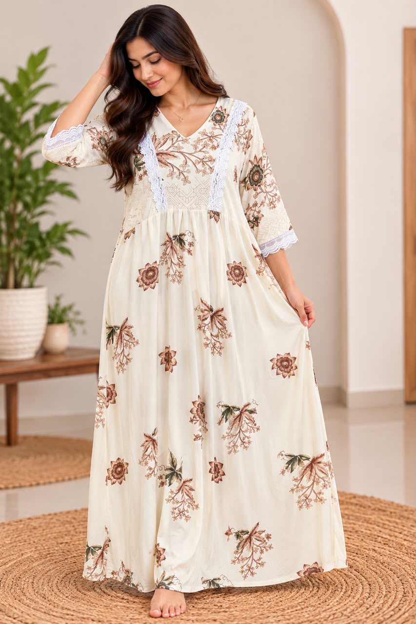 Ivory Blossom Maxi