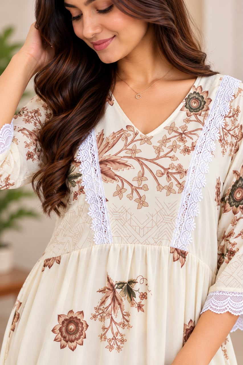 Ivory Blossom Maxi