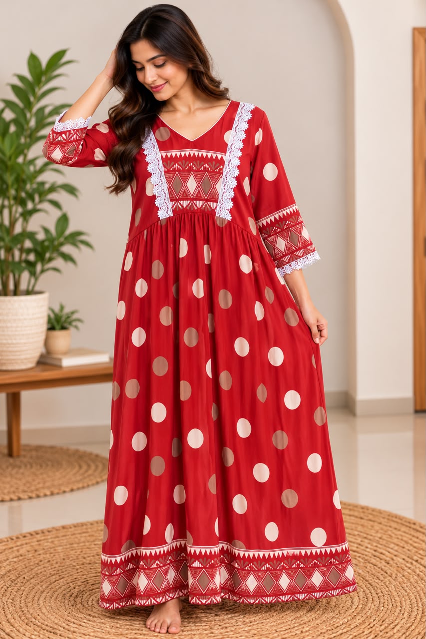  Ruby Polka Maxi Dress