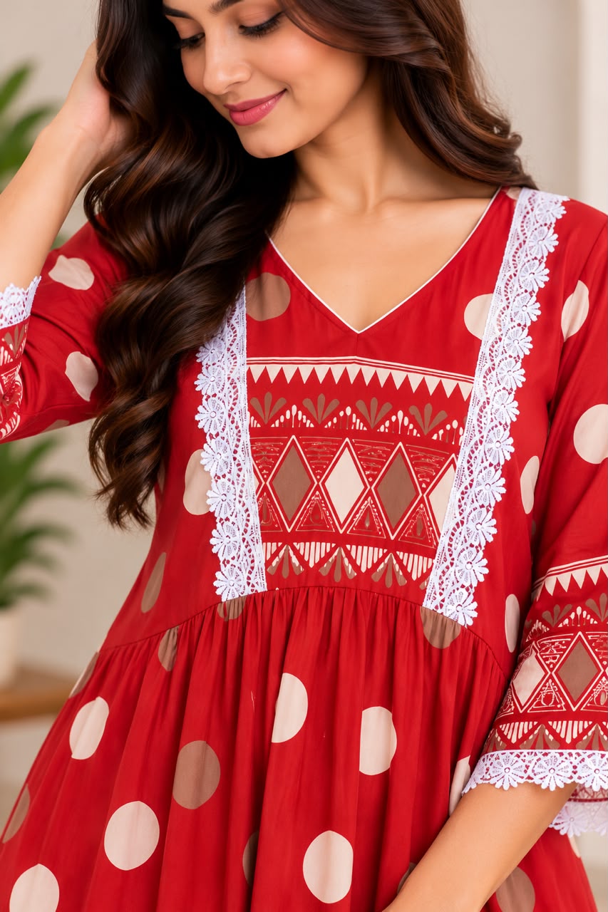  Ruby Polka Maxi Dress